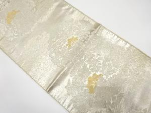 アンティーク　服部織物製　こはく錦　華紋織り出し袋帯（材料）